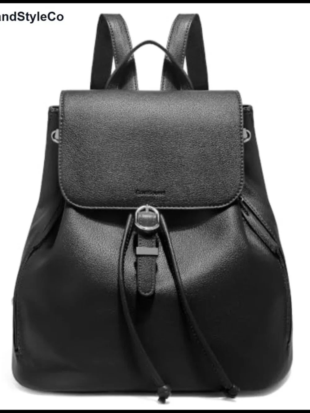 Large Vegan Leather Backpack Purse Drawstring Womens Travel Handbag